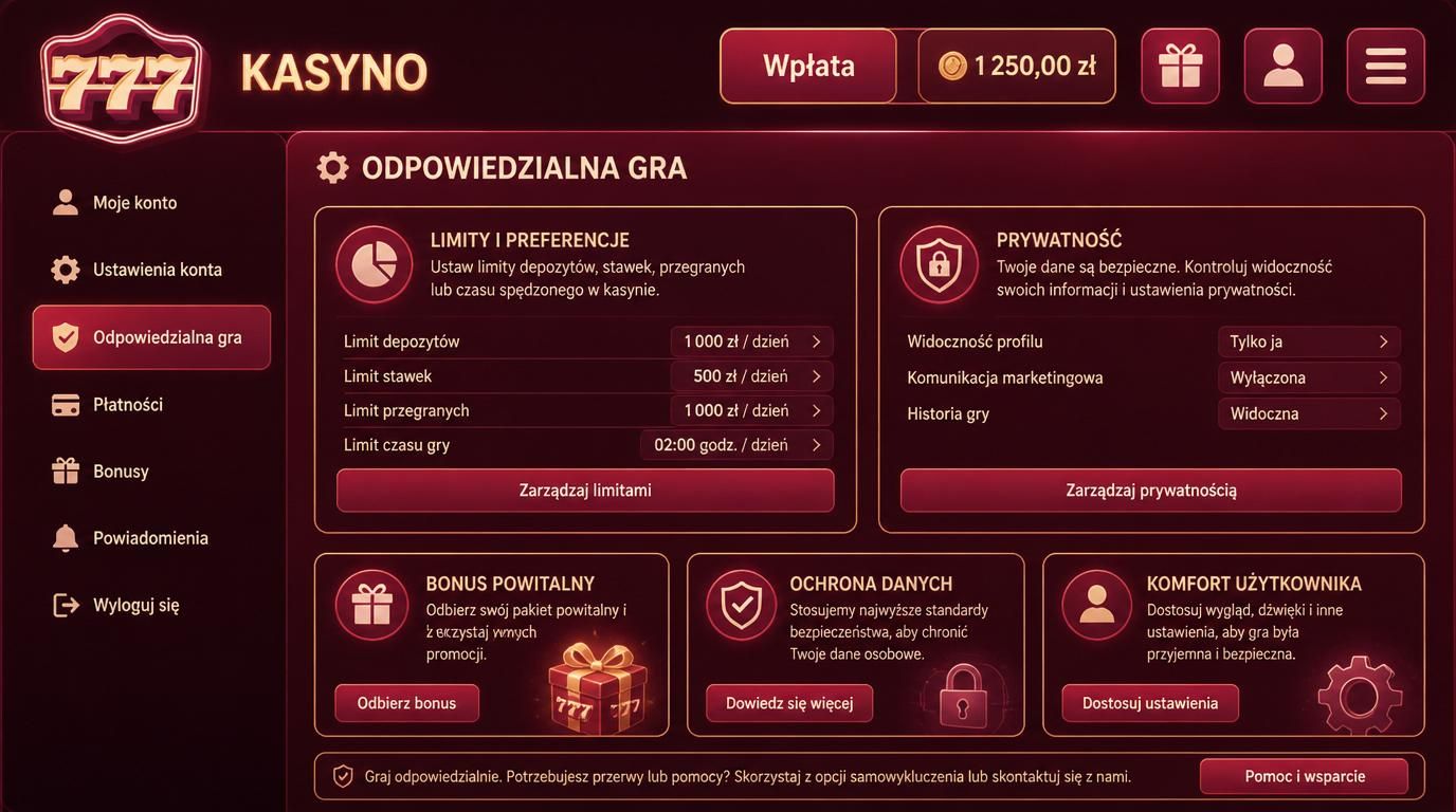 prywatność, limity i ochrona danych