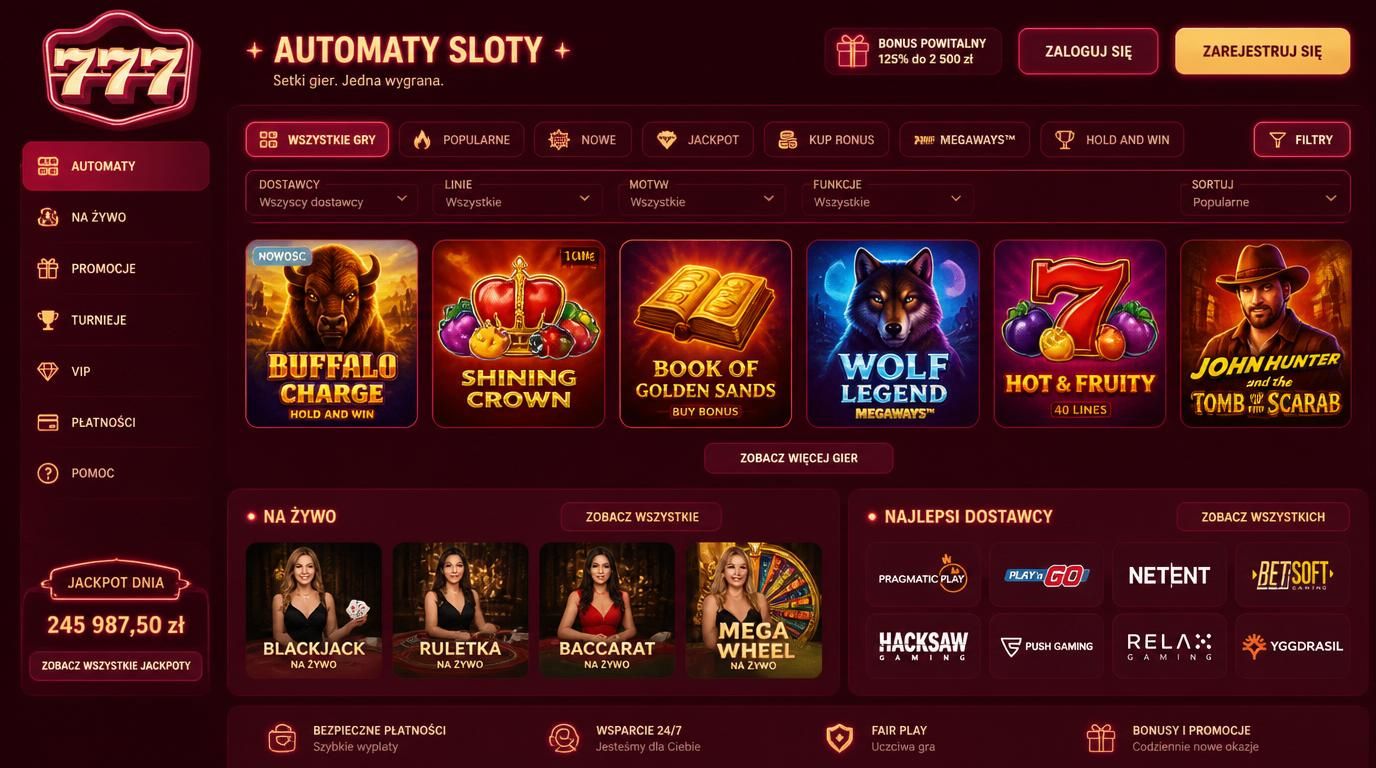 sloty i gry na żywo